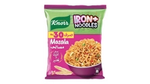 Een roze pakje Knorr noedels verrijkt met ijzer voor de Pakistaanse markt.